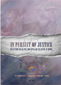 This item is currently not available Image of In pursuit of justice: reflections on the past and hopes for the future of Burma
